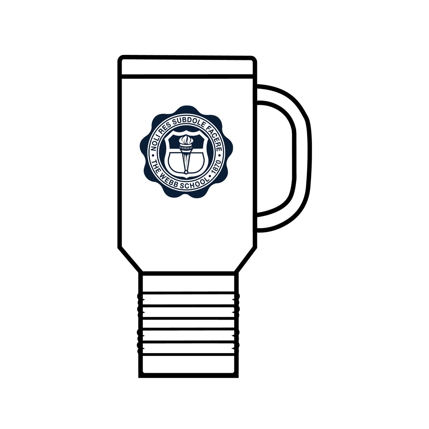 WEBB Insulated Polar Camel Travel Mug | 40oz | Academic Seal Logo