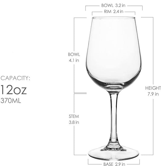 12 OZ Stem Glass - One Side Custom Engraved