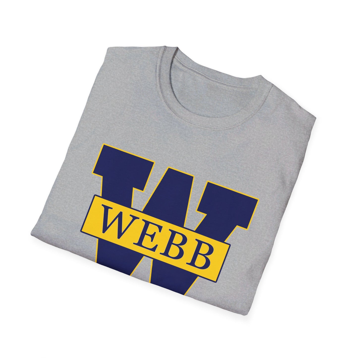 WEBB T-Shirt Short Sleeve | Navy Blue / White/ Gray | Ahtletics Logo Center Chest