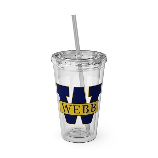 WEBB Sunsplash Tumbler with Straw | 16oz | Athletics Logo