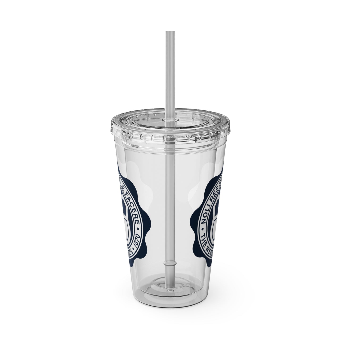 WEBB Sunsplash Tumbler with Straw | 16oz | Academic Seal Logo