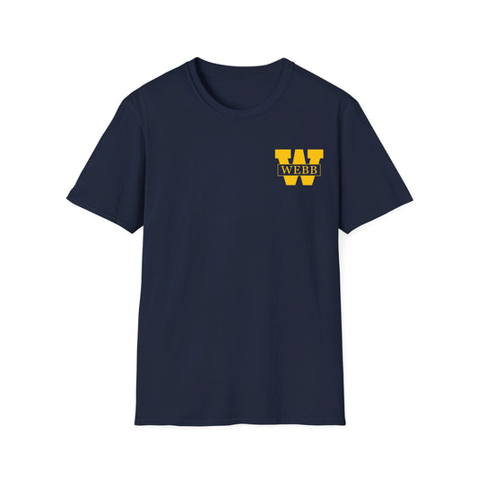 WEBB T-Shirt Short Sleeve | Navy Blue / White/ Gray | Athletics Logo Left Chest