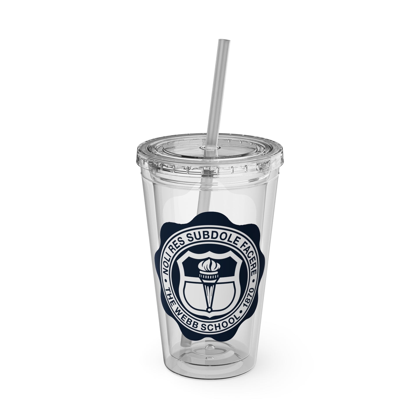 WEBB Sunsplash Tumbler with Straw | 16oz | Academic Seal Logo