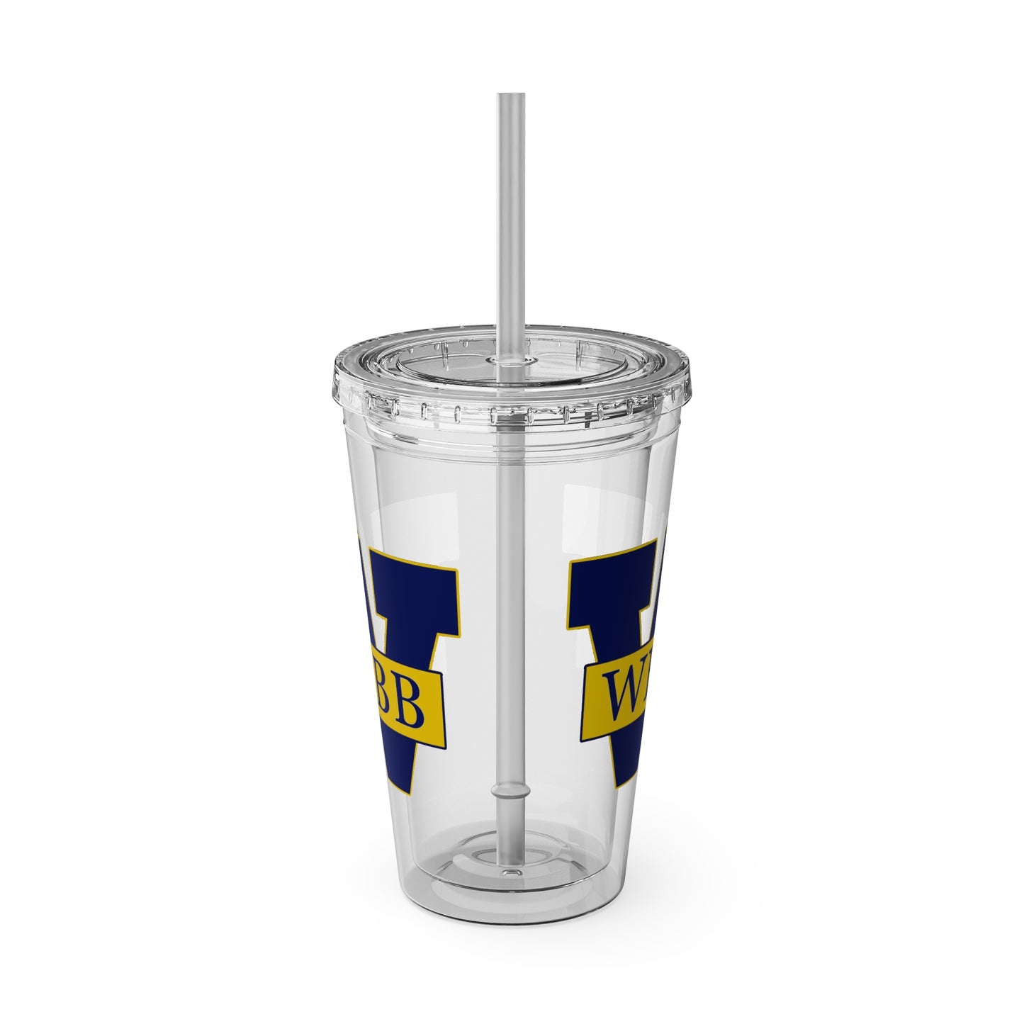 WEBB Sunsplash Tumbler with Straw | 16oz | Athletics Logo