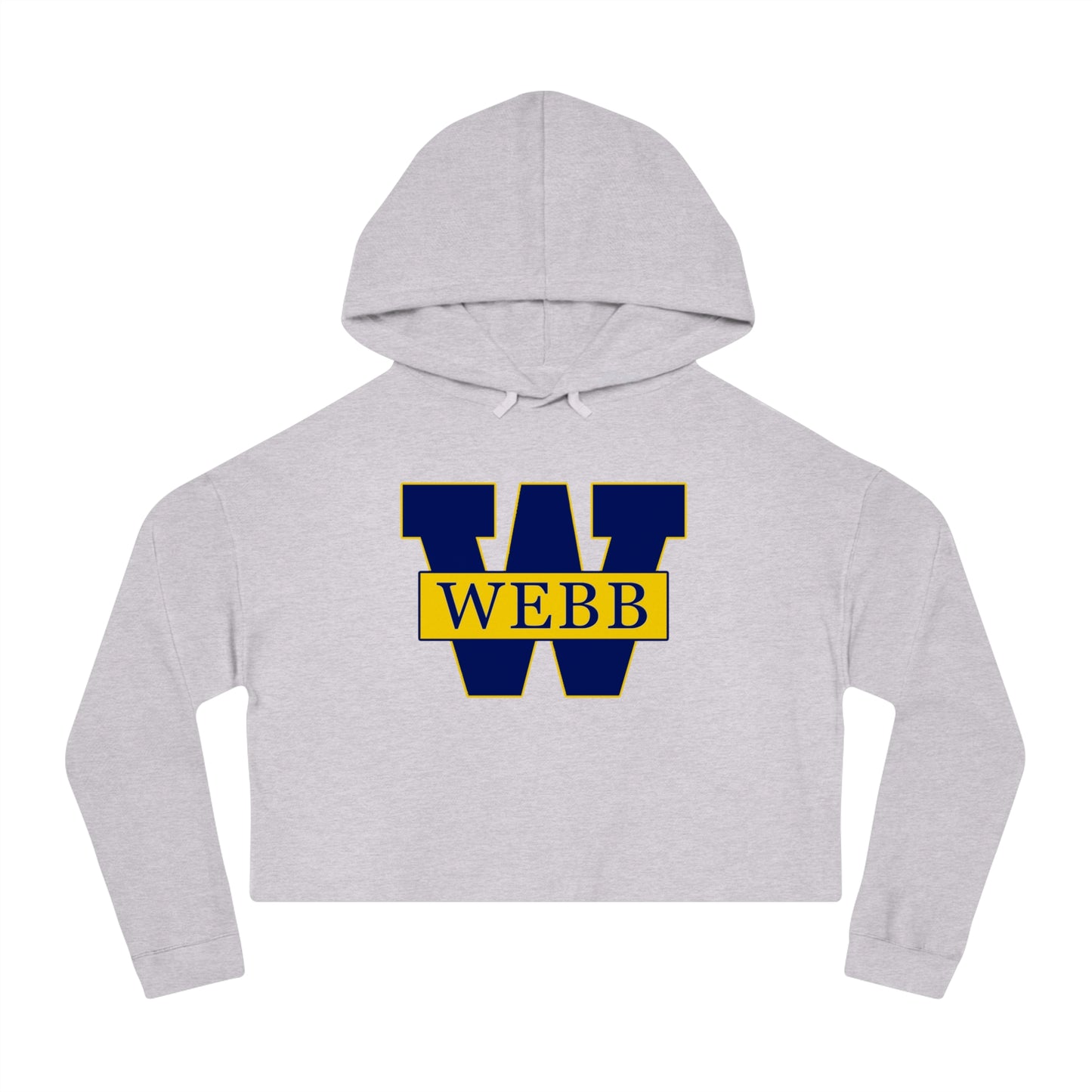 WEBB Cropped Hoodie | Heather Gray | Athletics Logo Center Chest