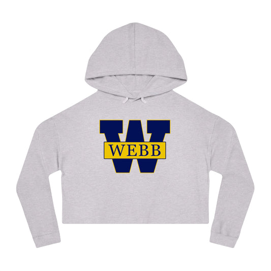 WEBB Cropped Hoodie | Heather Gray | Athletics Logo Center Chest