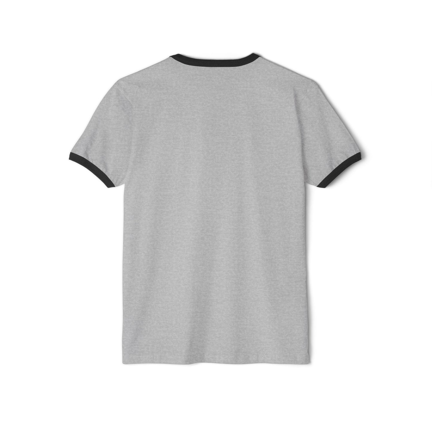 WEBB Ringer T-Shirt Short Sleeve | Heather Gray | Academic Seal Logo Center Chest