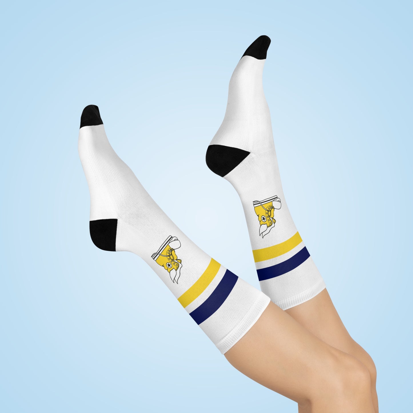 WEBB Cushioned Crew Socks | Foot Logo