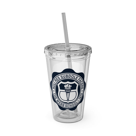 WEBB Sunsplash Tumbler with Straw | 16oz | Academic Seal Logo