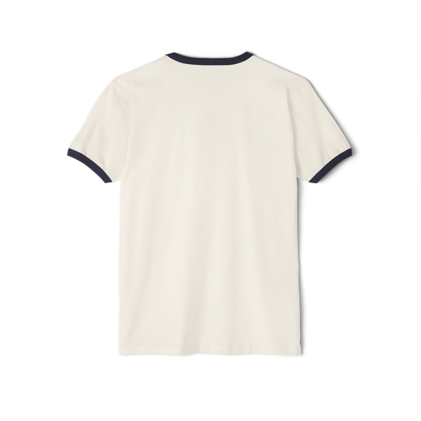 WEBB Ringer T-Shirt Short Sleeve | Natural | Foot Logo Center Chest