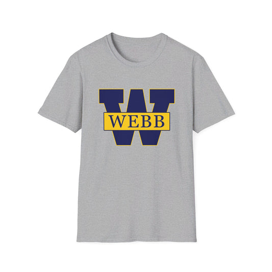 WEBB T-Shirt Short Sleeve | Navy Blue / White/ Gray | Ahtletics Logo Center Chest