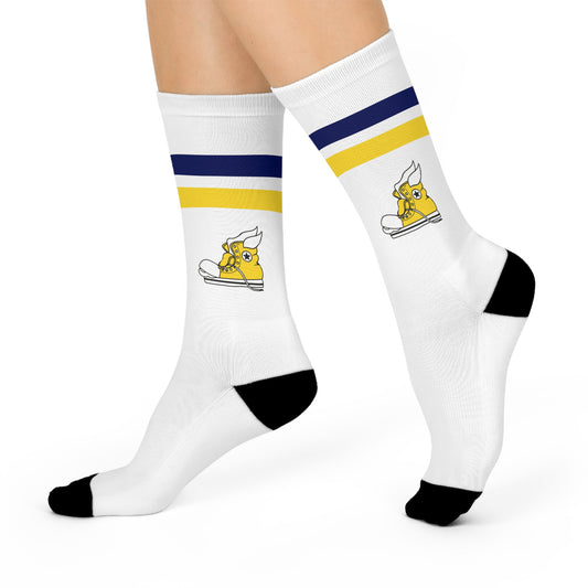 WEBB Cushioned Crew Socks | Foot Logo