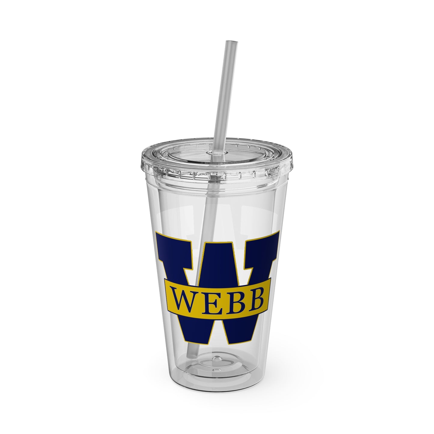 WEBB Sunsplash Tumbler with Straw | 16oz | Athletics Logo