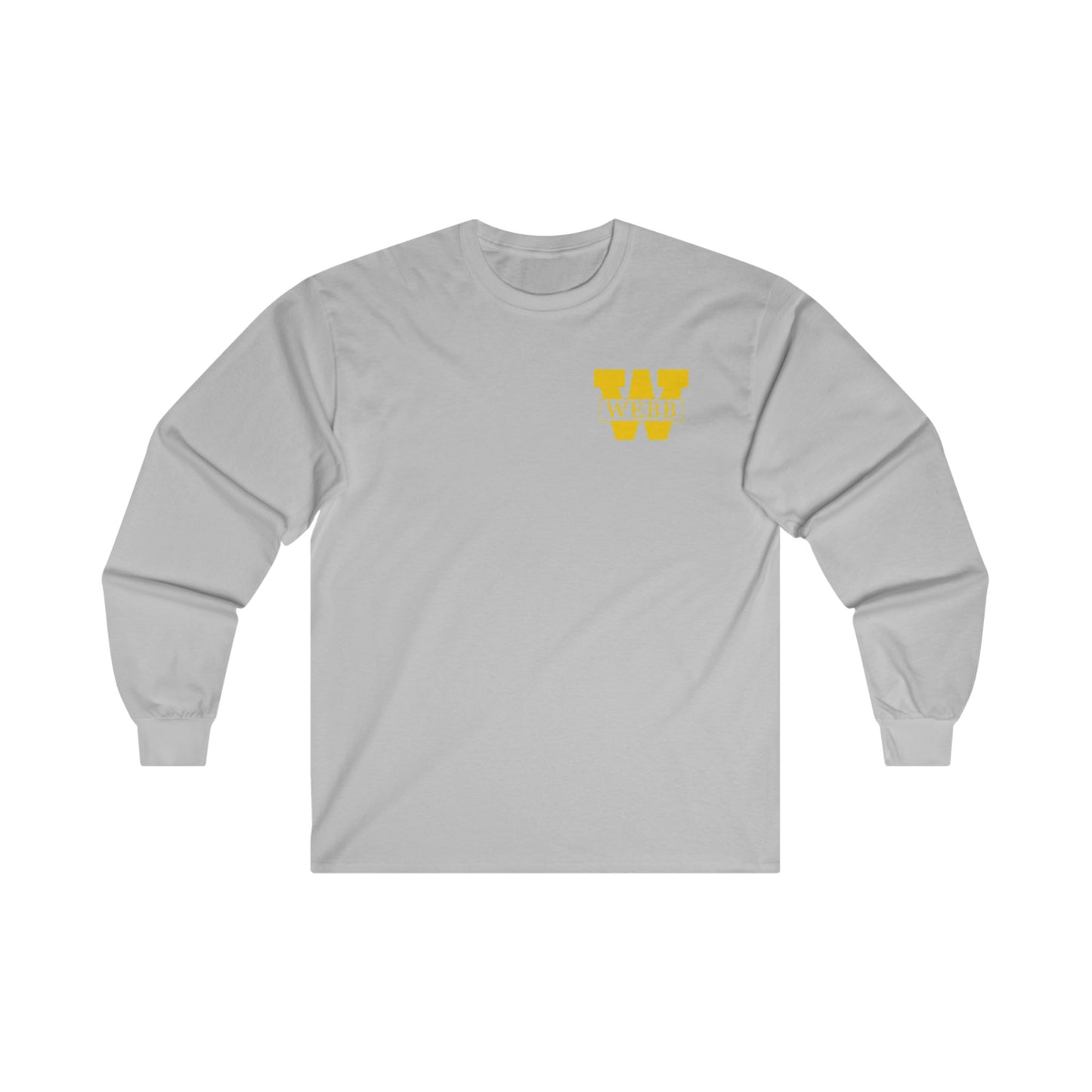 WEBB T-Shirt Long Sleeve | Navy / White / Gray | Athletics Logo Left Chest