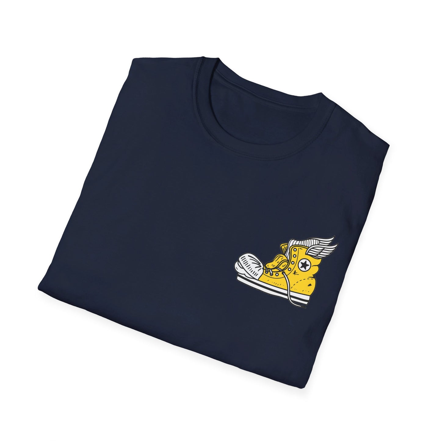 WEBB T-Shirt Short Sleeve | Navy Blue / White/ Gray | Foot Logo Left Chest