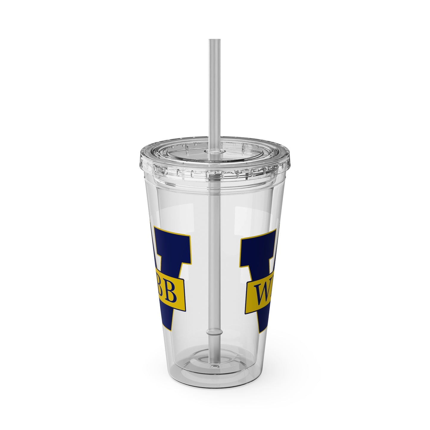 WEBB Sunsplash Tumbler with Straw | 16oz | Athletics Logo