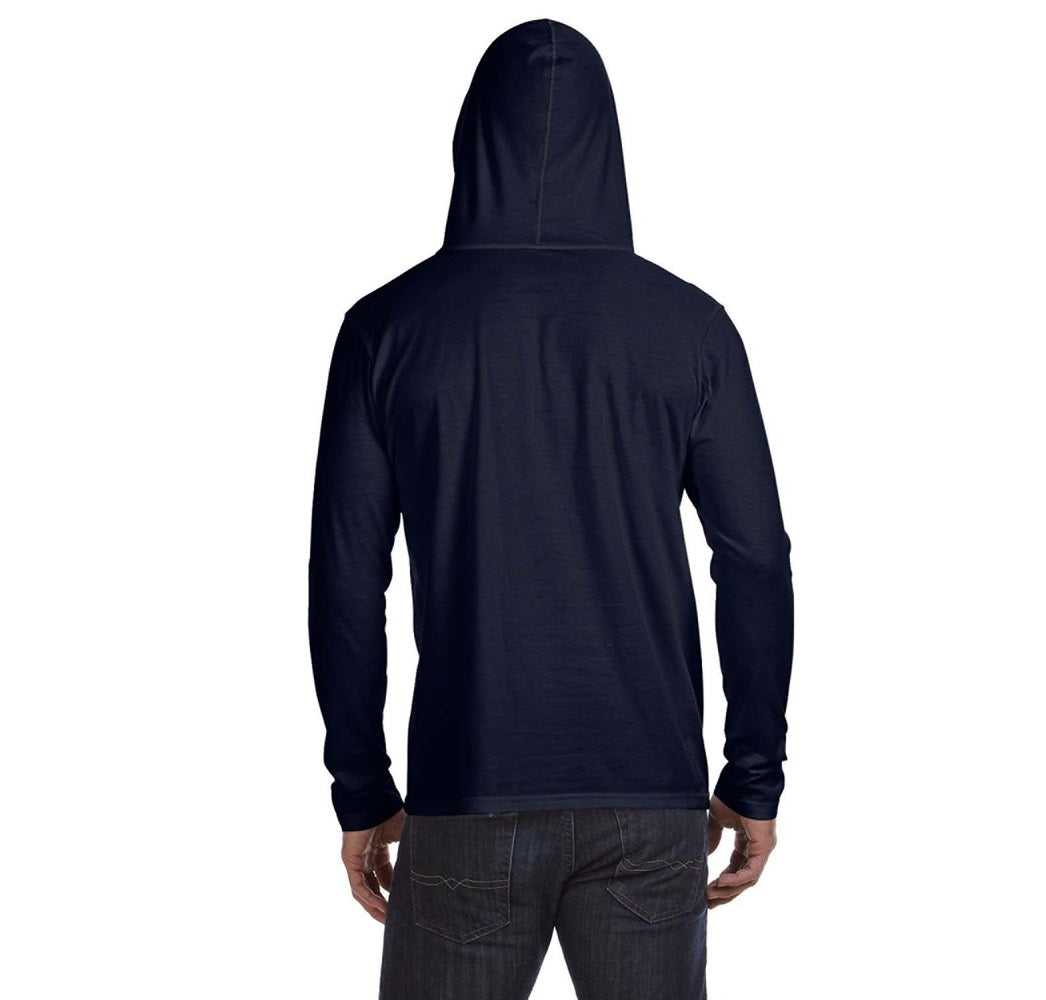 FOOTBALL WEBB Hoodie T-Shirt | Navy Blue | Sports FOOTBALL Logo Center Chest | SPECIAL ORDER ITEM